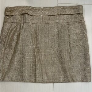 Elegant Gold and Tan Women's Mini Skirt